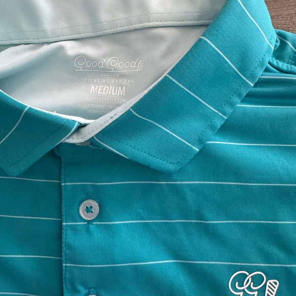 Good Good Golf Striped Polo Shirt - Picture 1 of 2